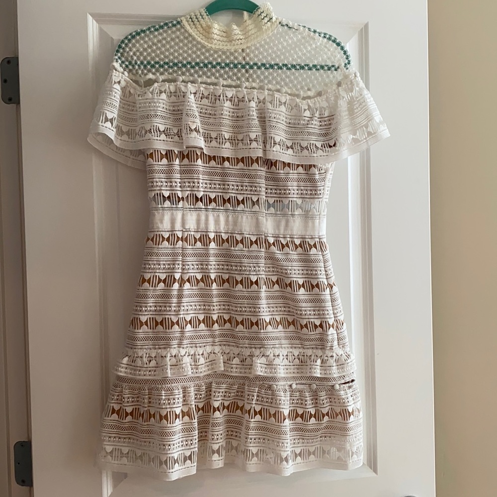 White dress, perfect for a bridal shower or rehearsal dinner!